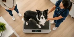 Dogtorcito screen showing registered pets and health status